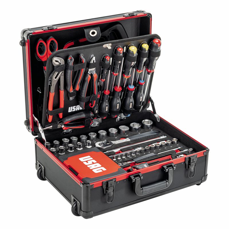 Valigia trolley con assortimento per manutenzione (181 pz) Usag 002 TMA U00020035
