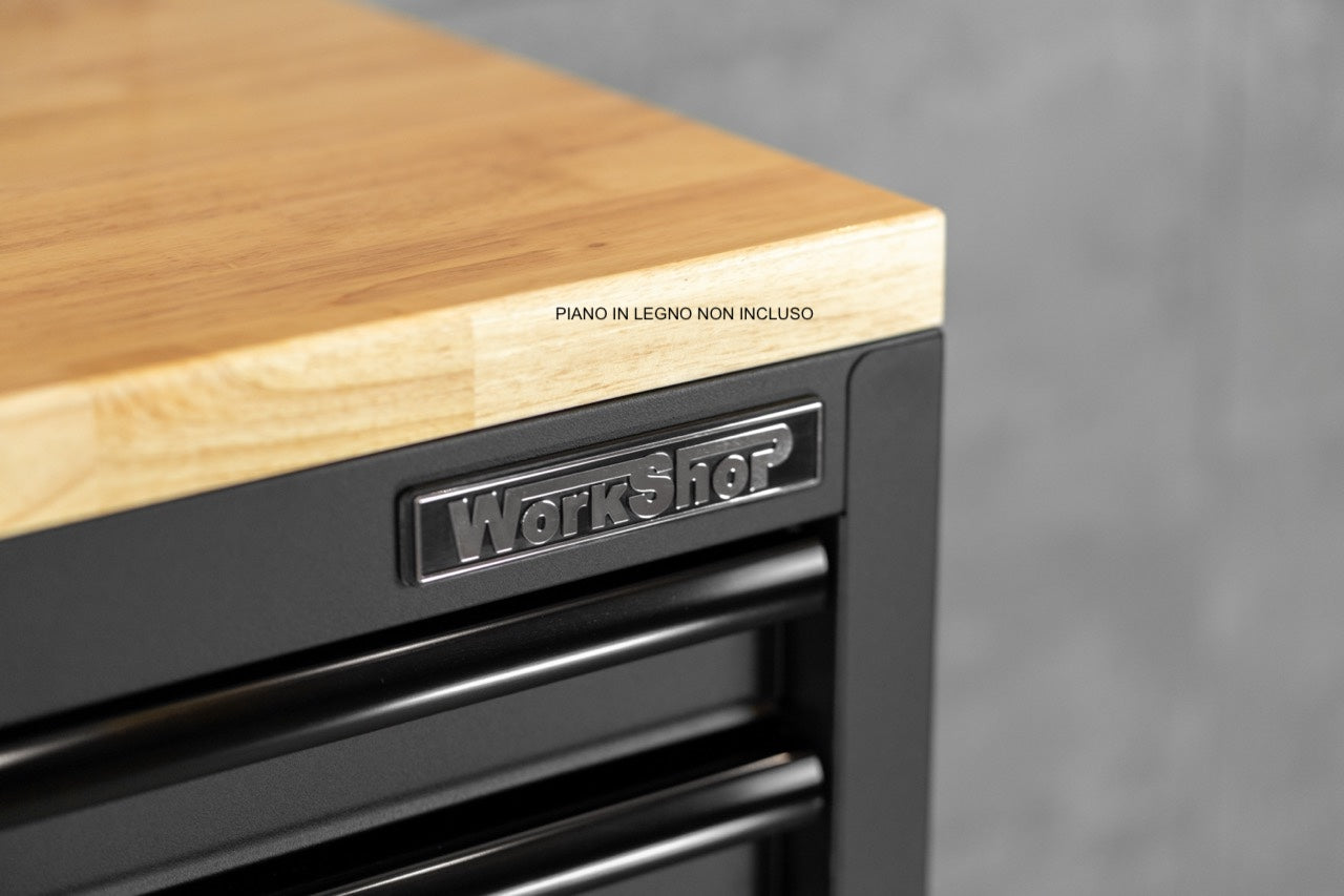 Modulo 8 Cassetti per arredo Workshopitaly MPS Total Black