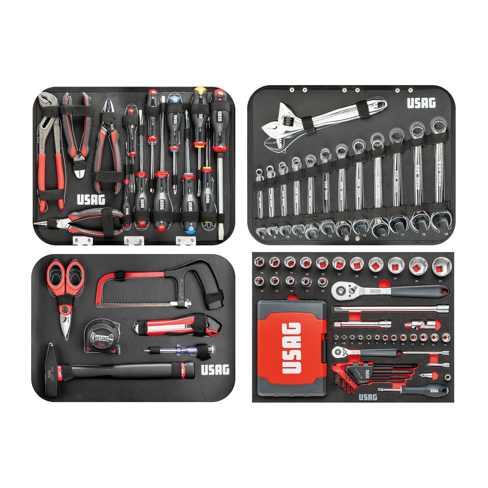 Valigia con assortimento per manutenzione (181 pz) Usag 002 MA U00020031