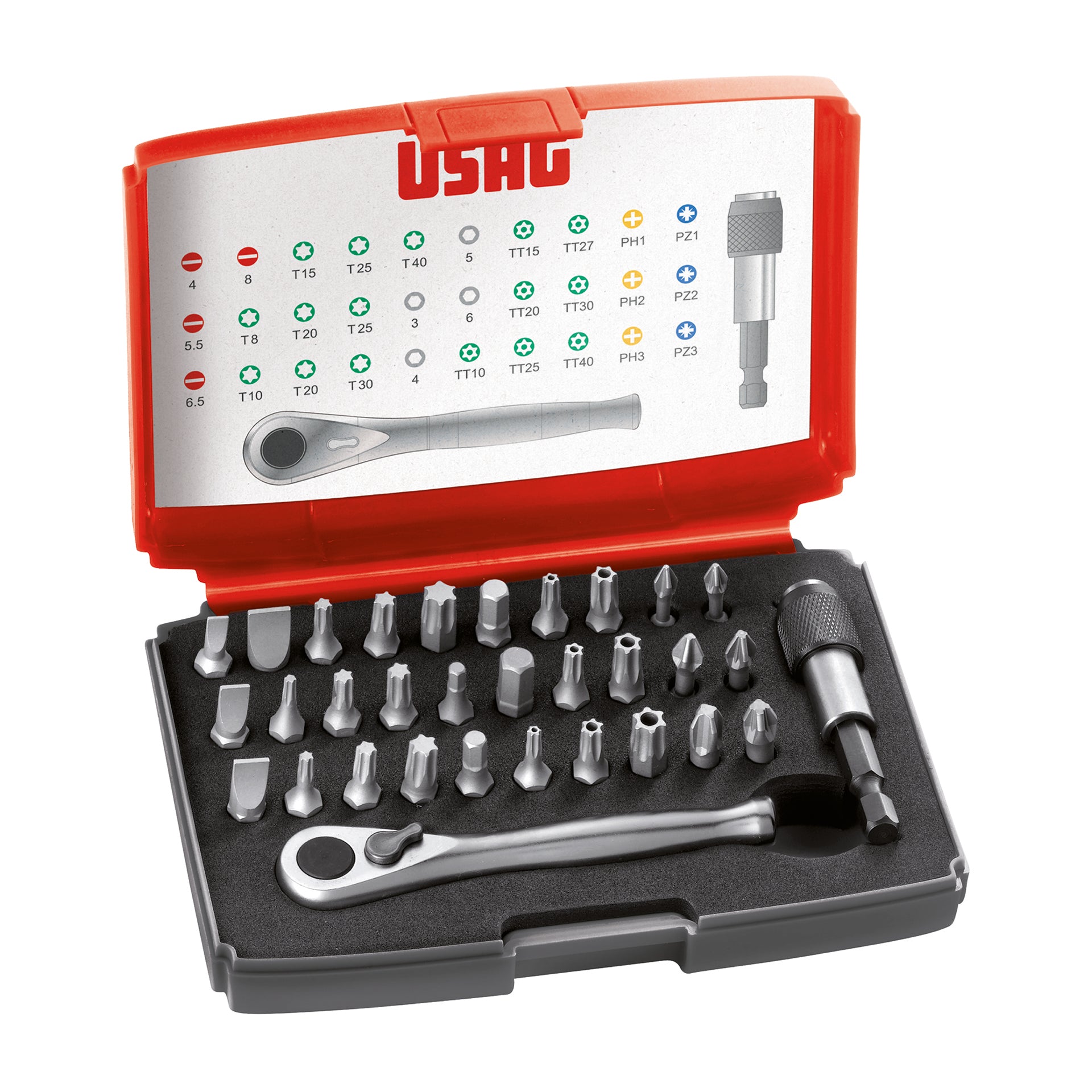Set cricchetto 1/4" Usag 692 J32
