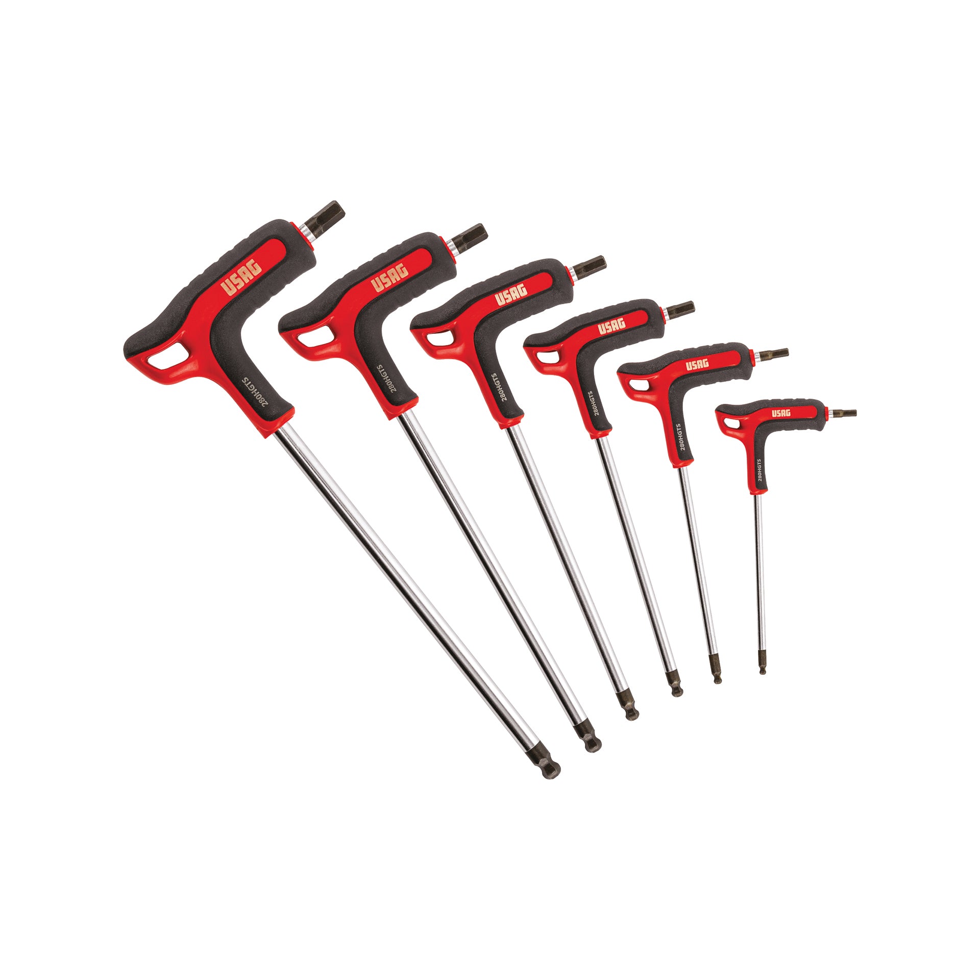 Set 6 chiavi esagonali maschio sferiche Usag 280 HGTS/SE6