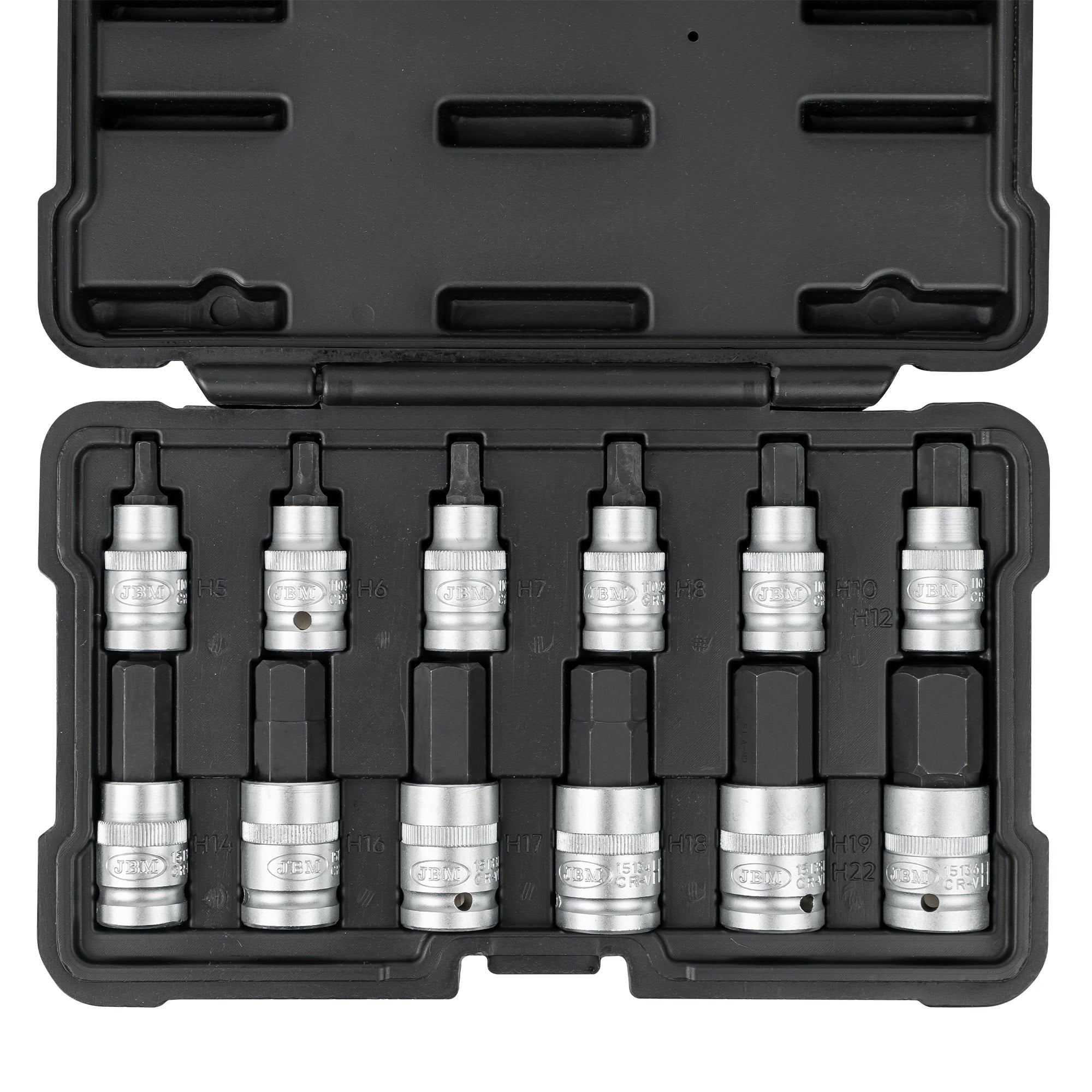 SET DI 12 INSERTI ESAGONALI 1/2" 51260 JBM