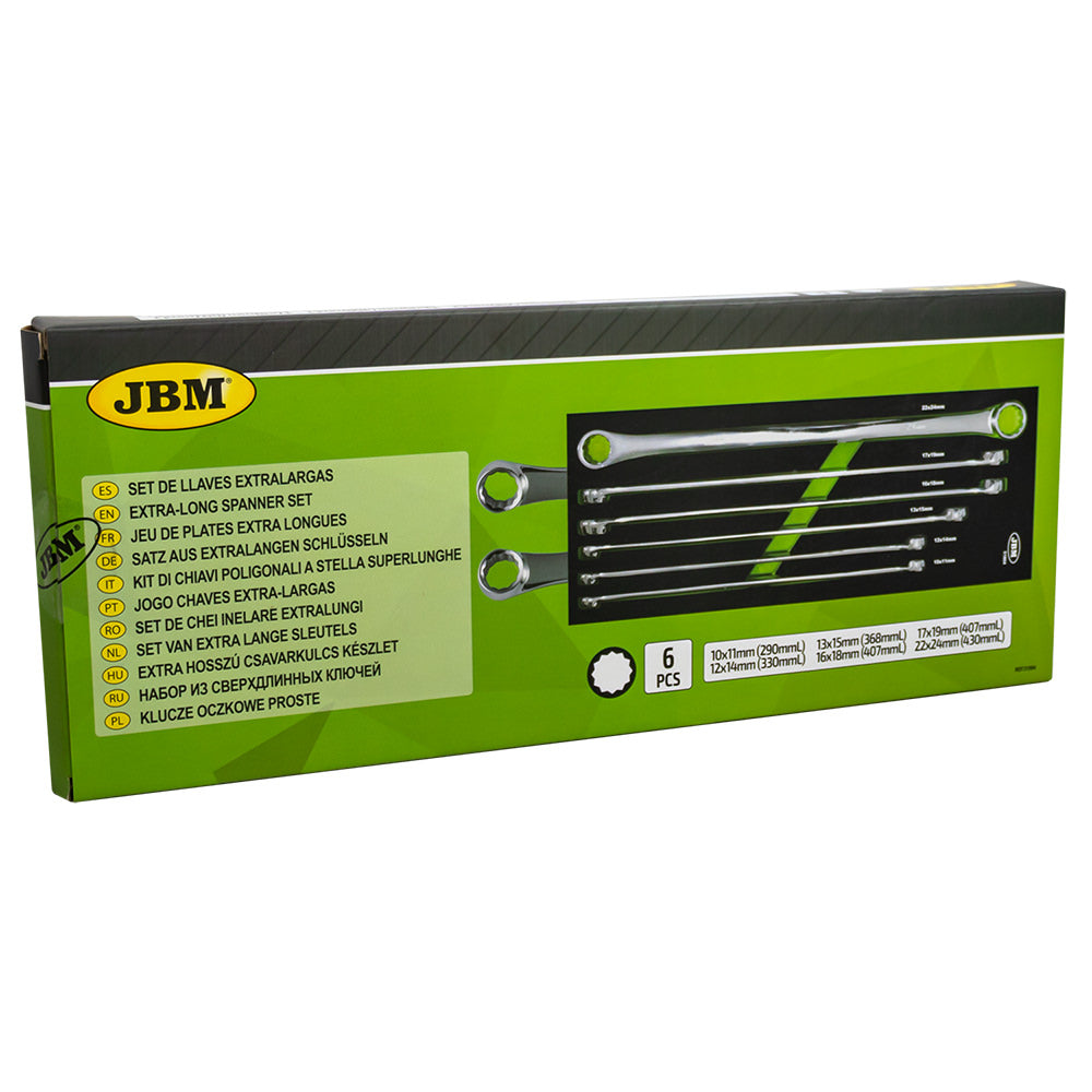 MODULO DI 6 CHIAVI EXTRA-LUNGHE A 12 TAGLI 51864 JBM