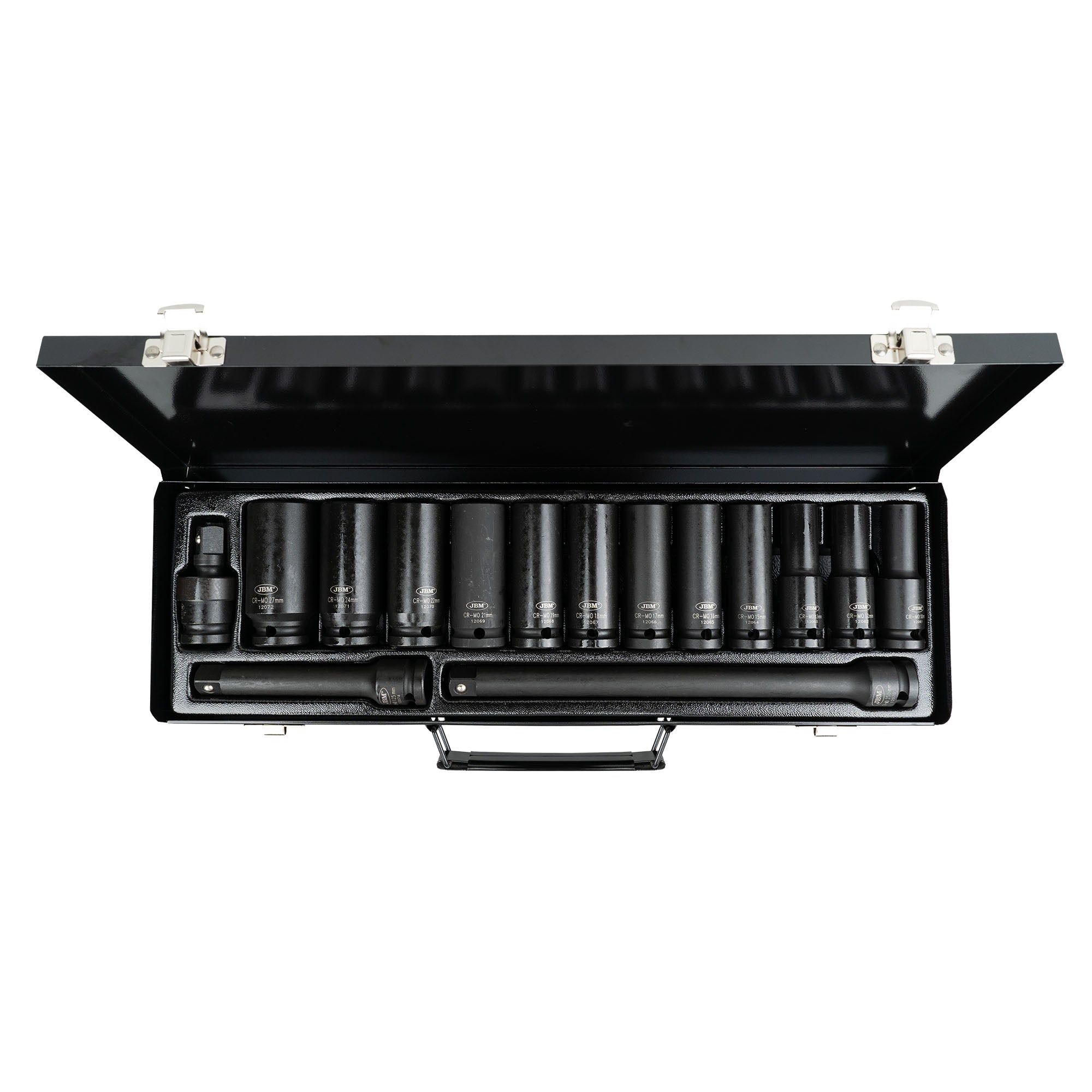 SET DI 12 BUSSOLE PNEUMATICHE LUNGHE DA 1/2” ESAGONALI 52346 JBM