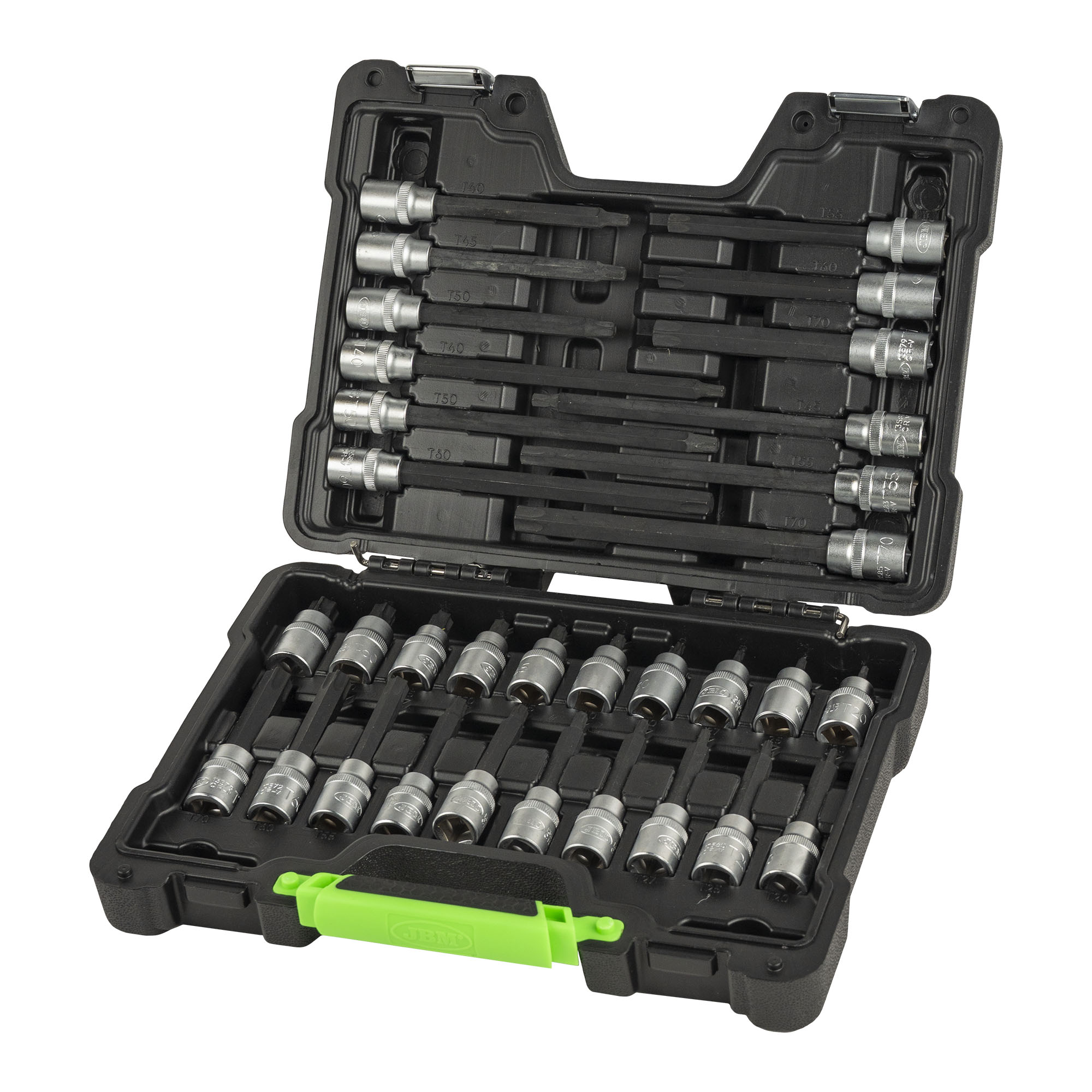 VALIGETTA DI 32 PEZZI CON INSERTI TORX 52605 JBM