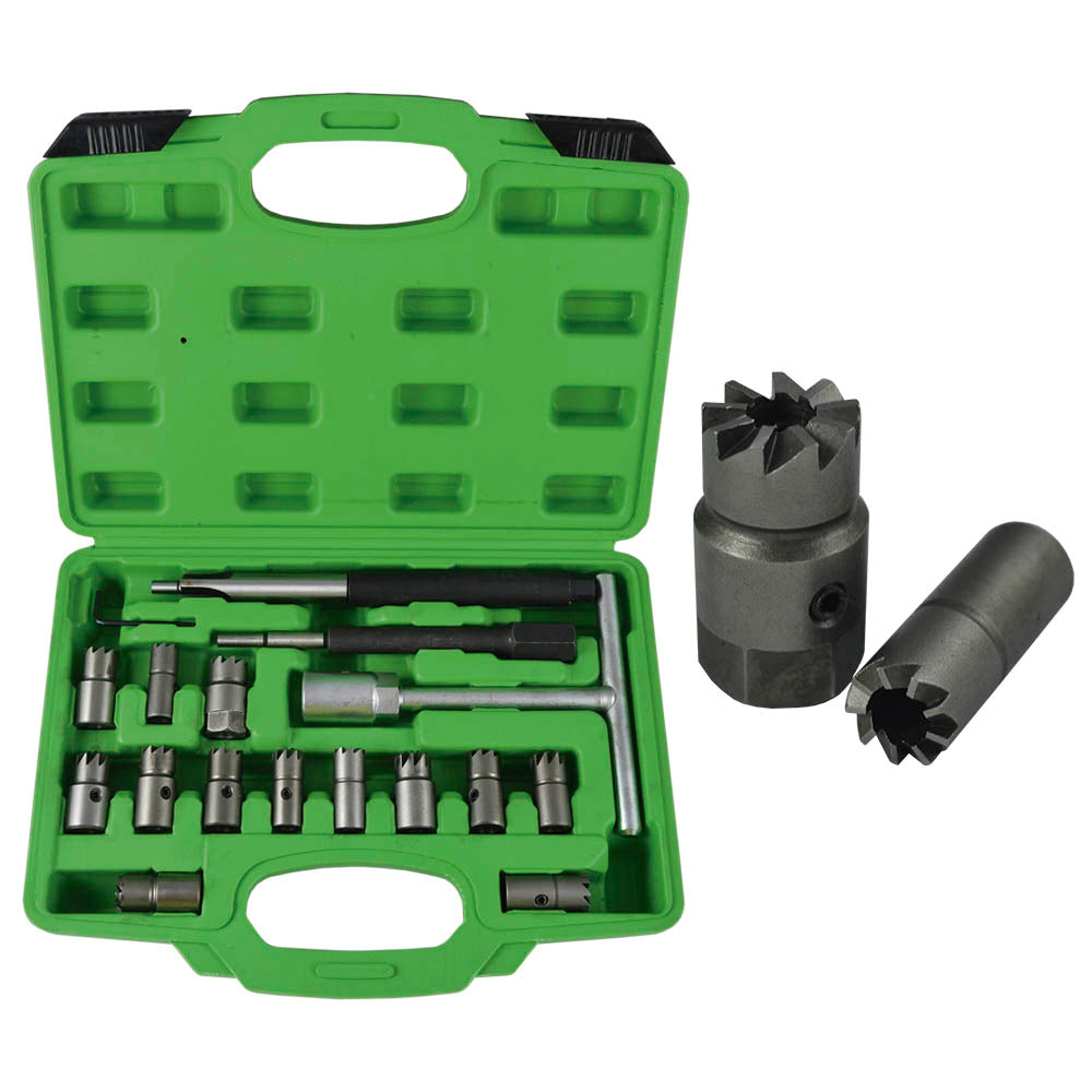 ESTRATTORE PNEUMATICO INIETTORI 54186 + SET SMERIGLIATORE INIETTORI 52813 + TESTER 51493 JBM