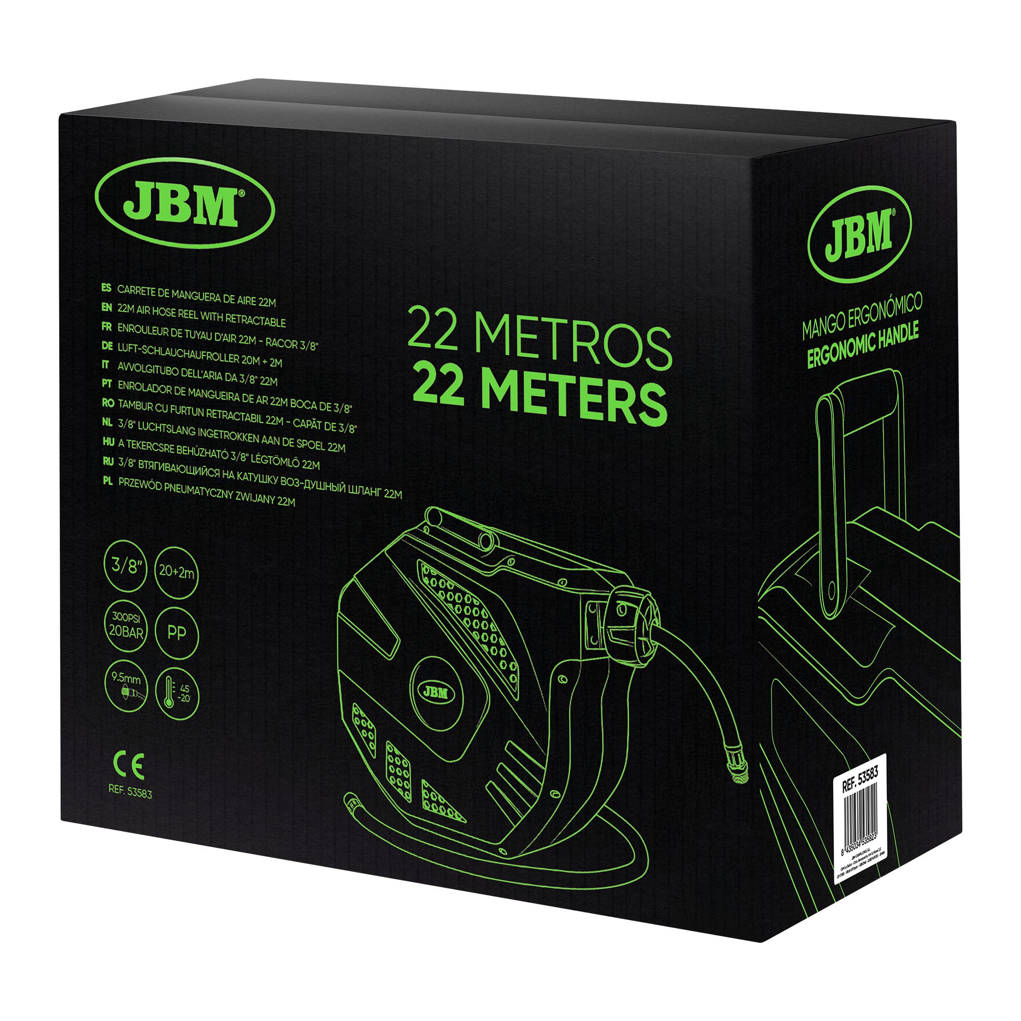 AVVOLGITUBO DELL'ARIA DA 20+2M - VERDE 53583 JBM