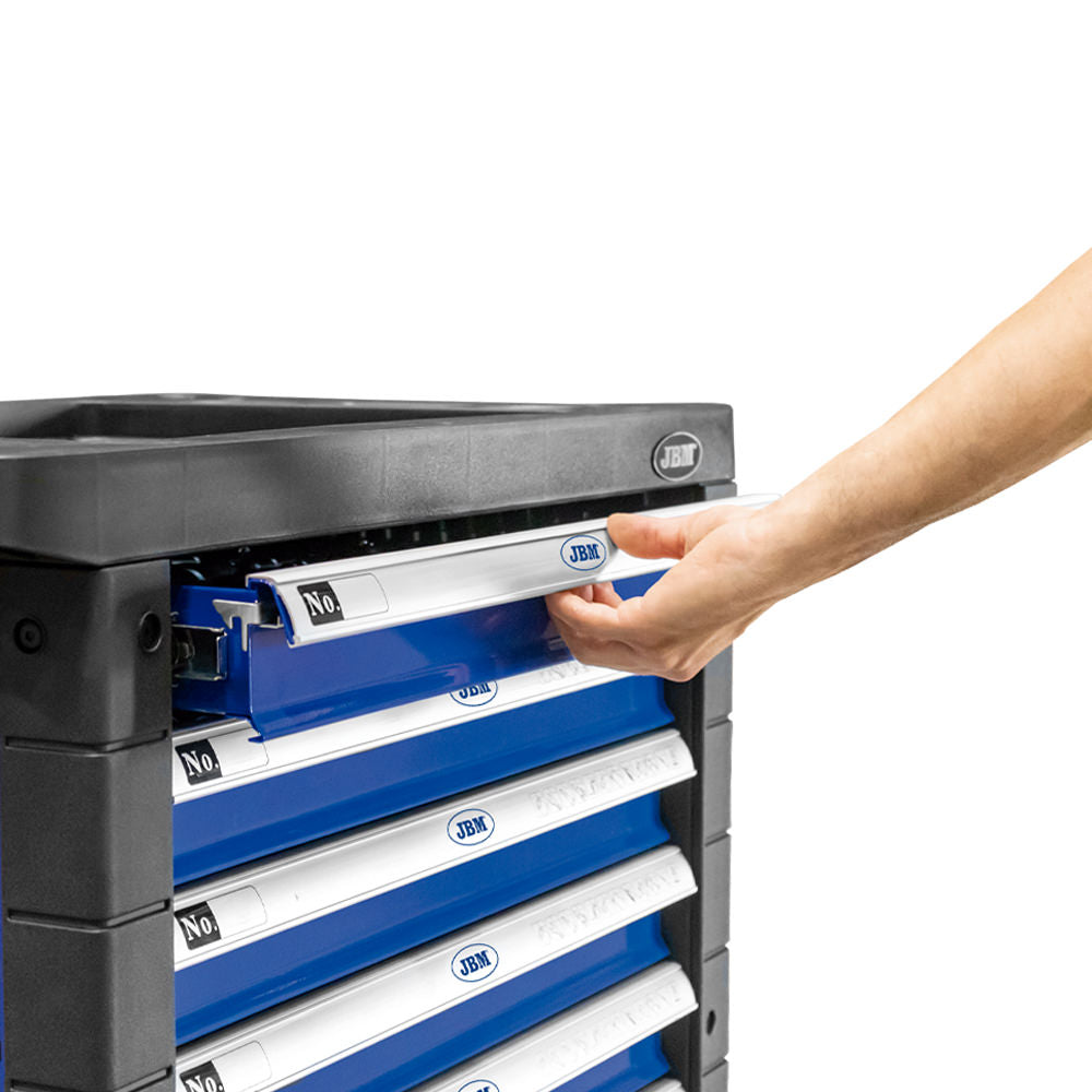 CARRELLO PORTA ATTREZZI A 7 CASSETTI BLU - ALLESTITO 53767 JBM