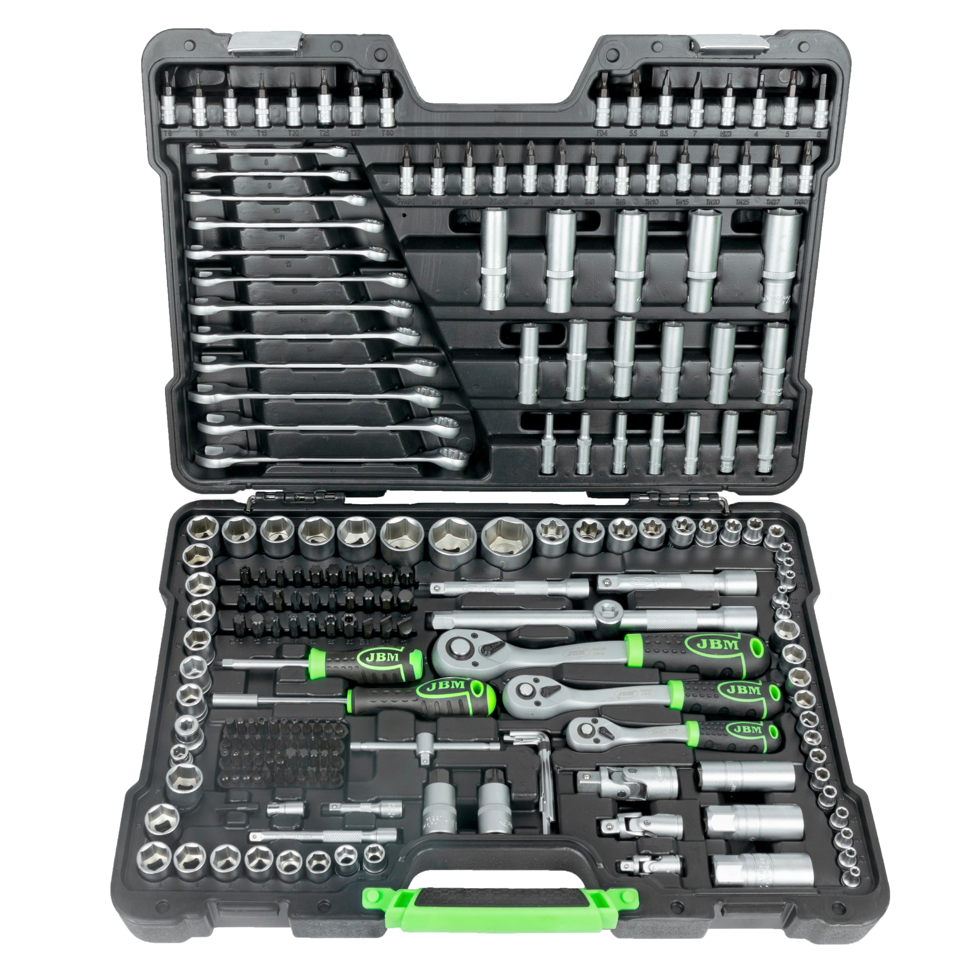 SET DI 12 CHIAVI + 54045 VALIGETTA DI UTENSILI DA 216 PEZZI + 53483 SET DI 3 PINZE + 54070+ 51318 JBM SERIE536