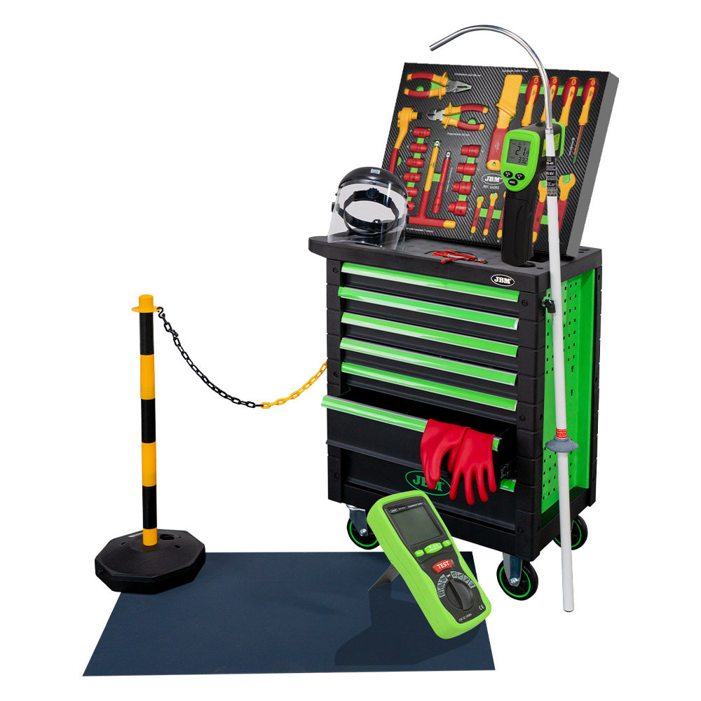 CARRELLO CON 7 CASSETTI VERDE - SPECIALE VDE 54236 JBM