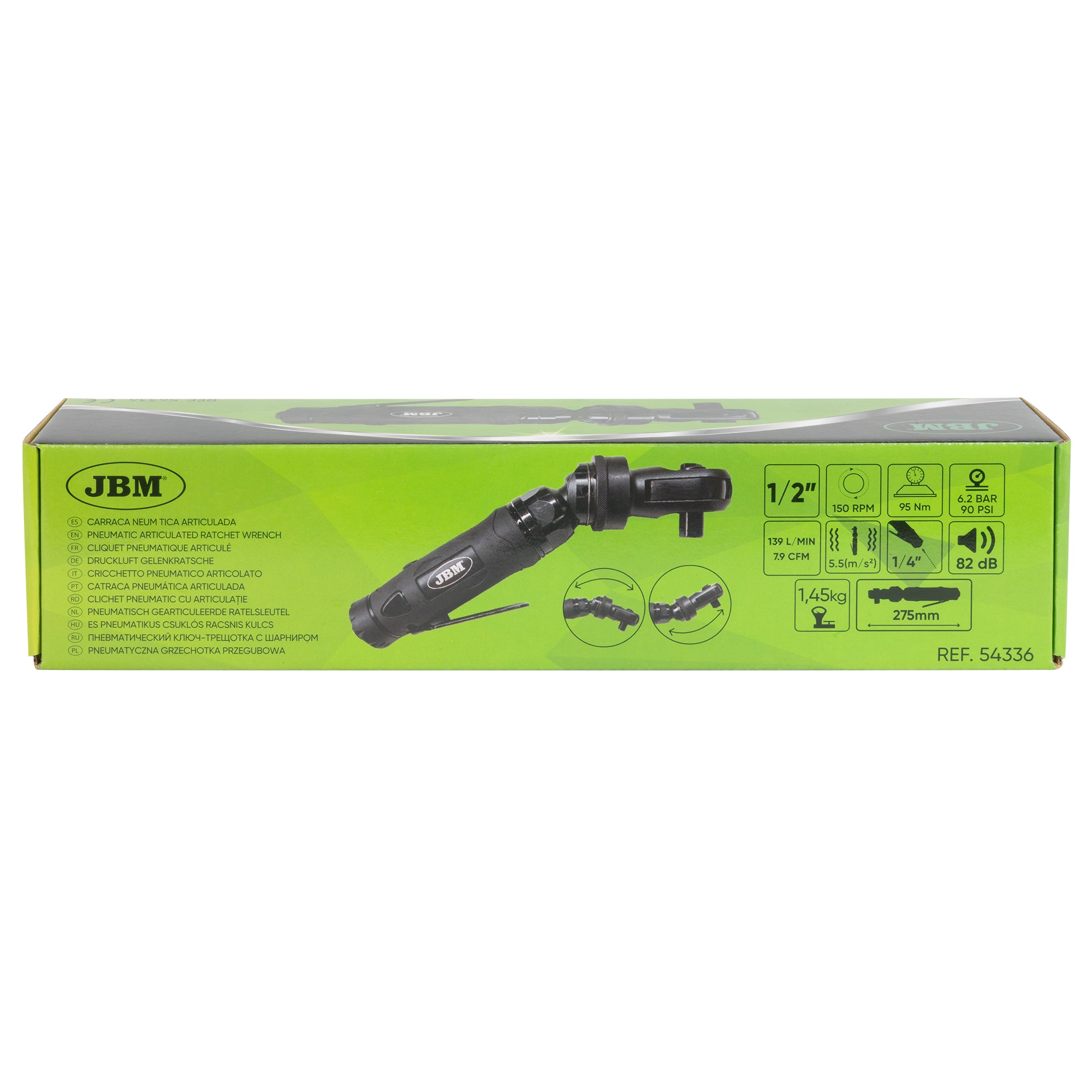 CRICCHETTO ARTICOLATO 1/2" 127NM 54336 JBM