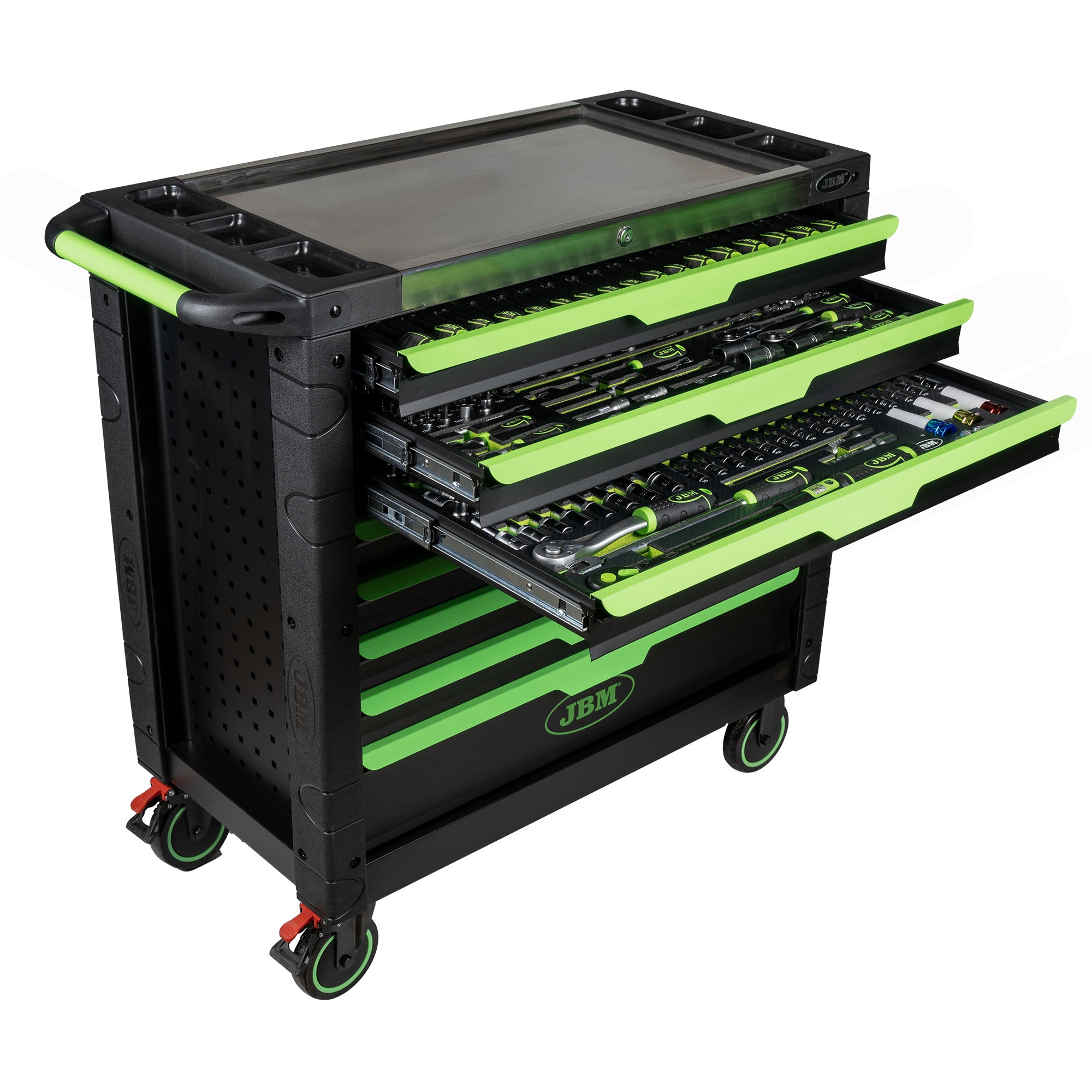 CARRELLO XL CON 8 CASSETTI - CON UTENSILI 468 PEZZI 54688 JBM