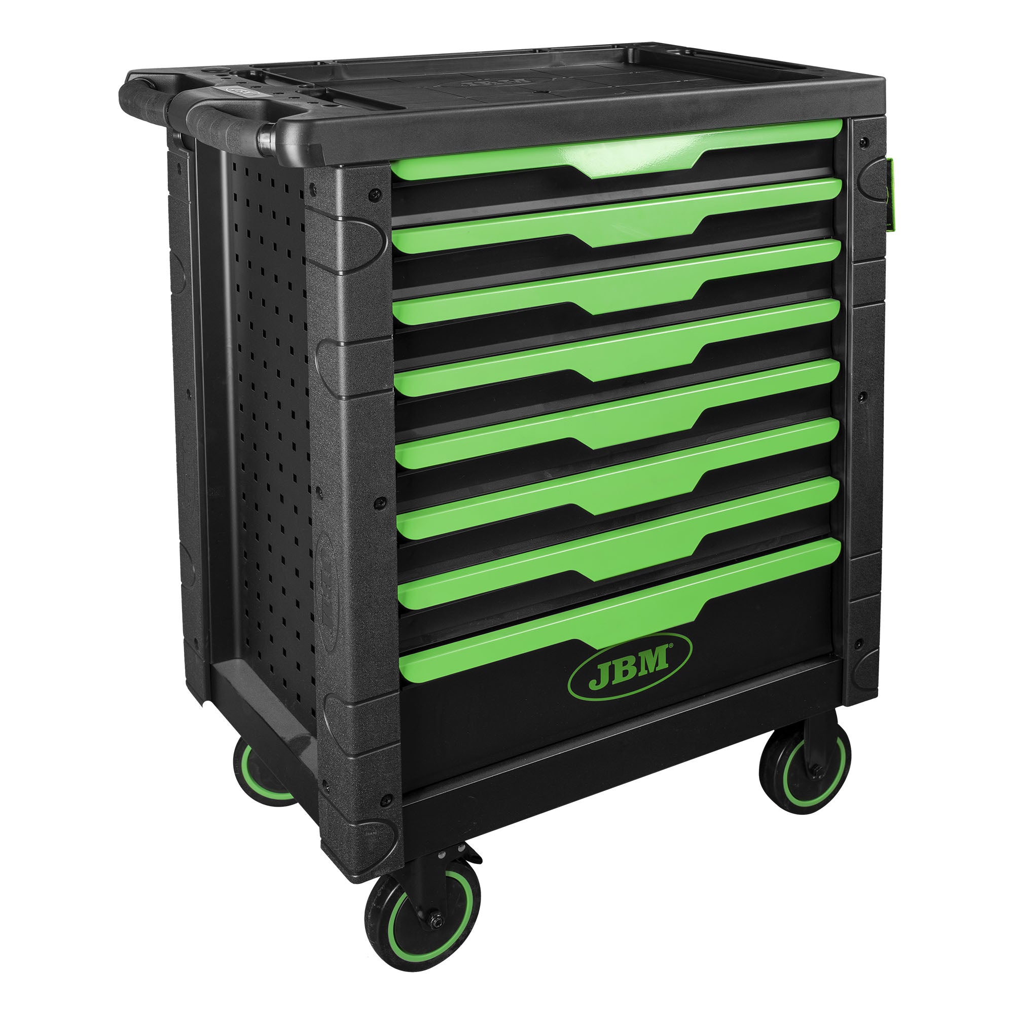 CARRELLO CON 8 CASSETTI VERDE - VUOTO 54717 JBM