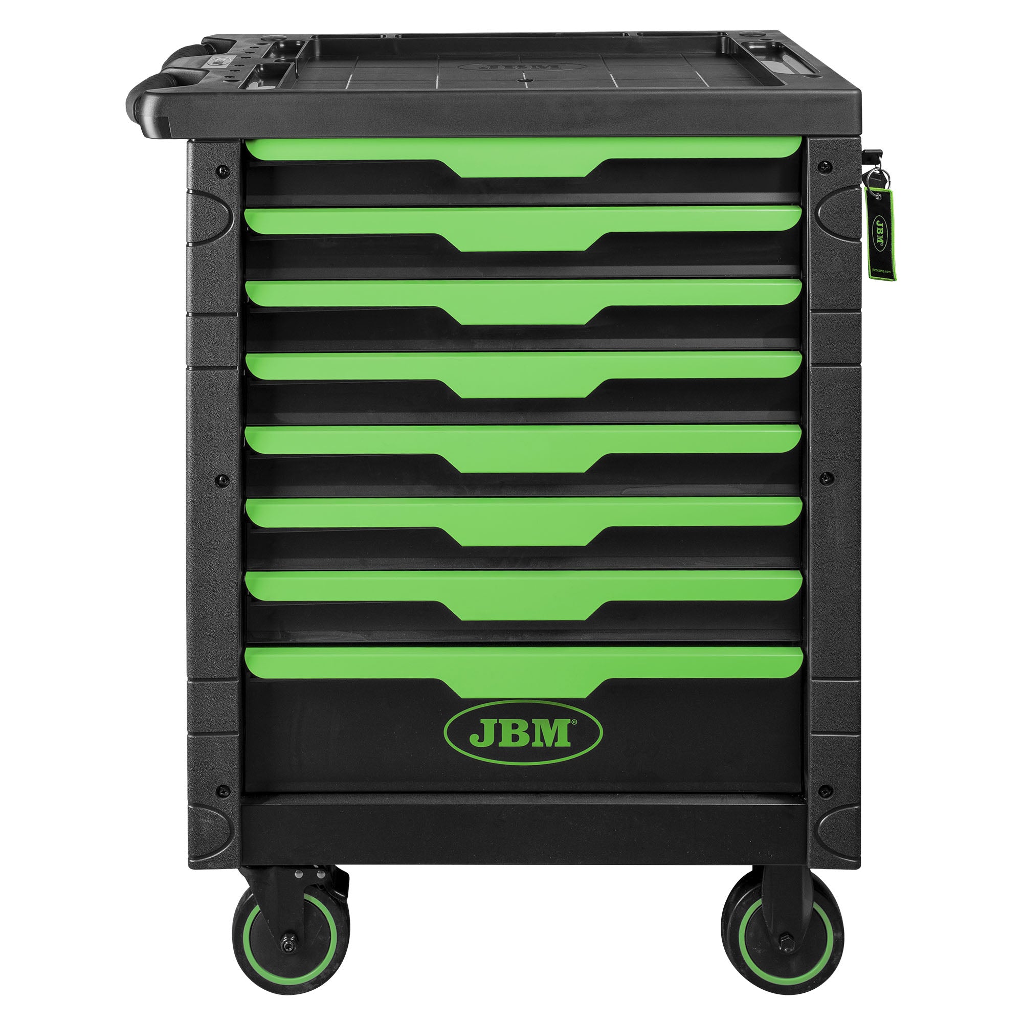 CARRELLO CON 8 CASSETTI VERDE - VUOTO 54717 JBM