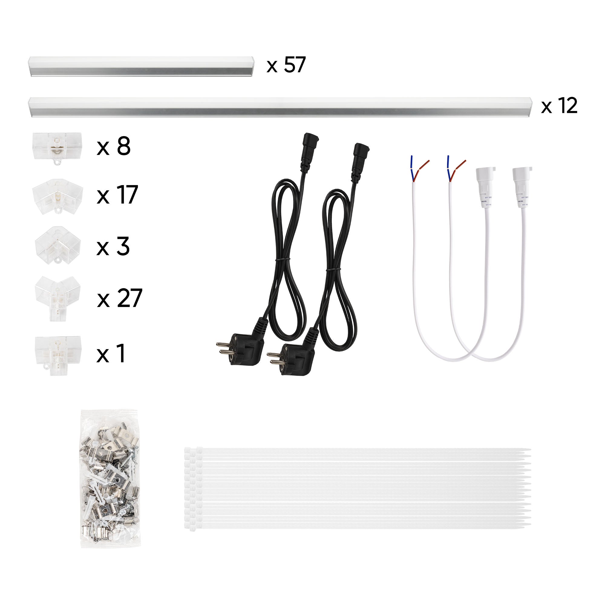 SET DI PLAFONIERE ESAGONALI A LED JBM 54805 2430x4835mm e kit pendini SERIE619