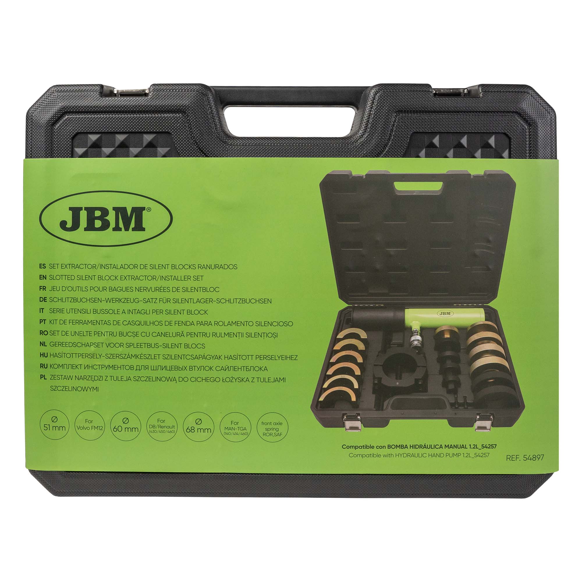 SERIE UTENSILI BUSSOLE A INTAGLI PER SILENT BLOCK 54897 JBM