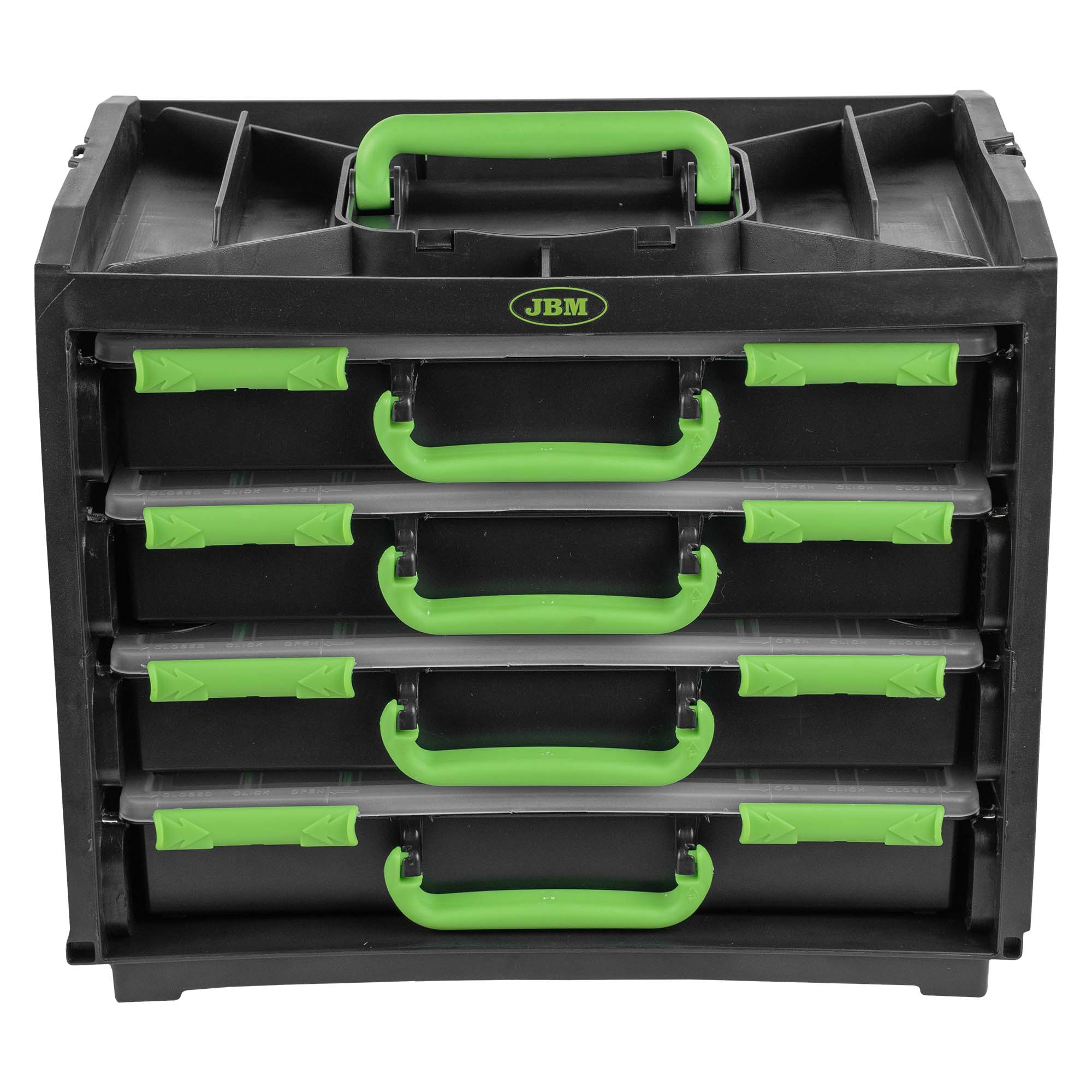 CASSA CON 4 VALIGETTE IN PLASTICA ESTRAIBILI 54969 JBM