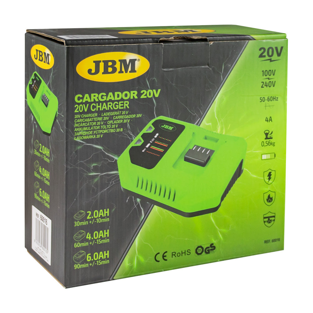 CARICABATTERIE 20V - 4A 60016 JBM