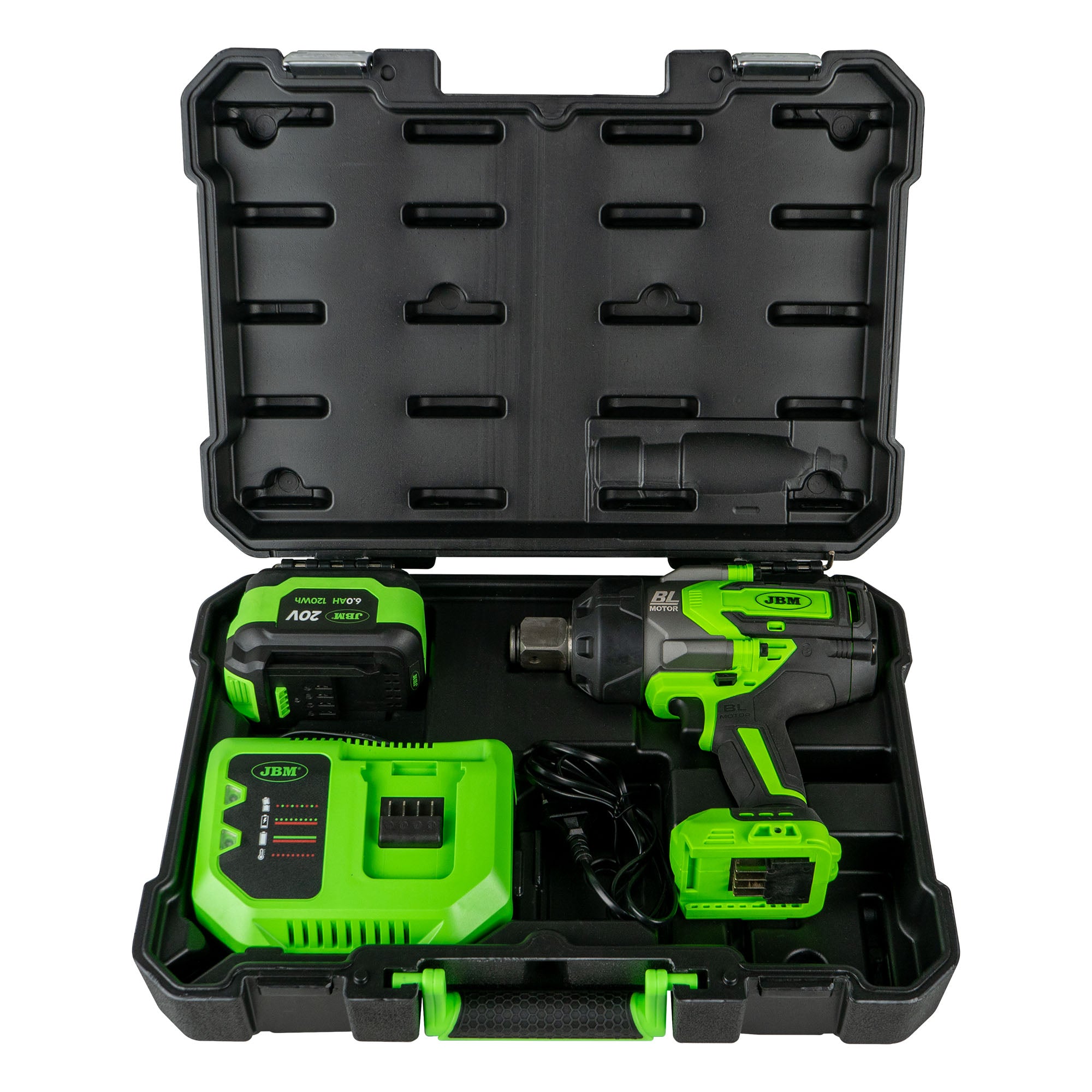 Set di pistola a percussione: 1/2" 800NM + 1/2" 1300NM + 1" 2300N + 1/2" 1000NM + utensile portatile per officina + carrello JBM SERIES493P