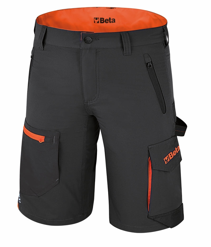 Bermuda leggeri da lavoro, multitasche elasticizzati Slim fit Beta 7661G
