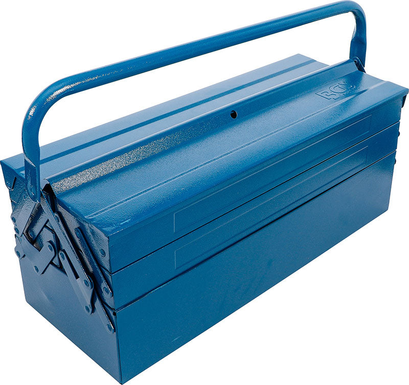 CASSETTA PORTA ATTREZZI IN LAMIERA, 5 SCOMPARTI, CON ASSORTIMENTO 137 UTENSILI BGS3340