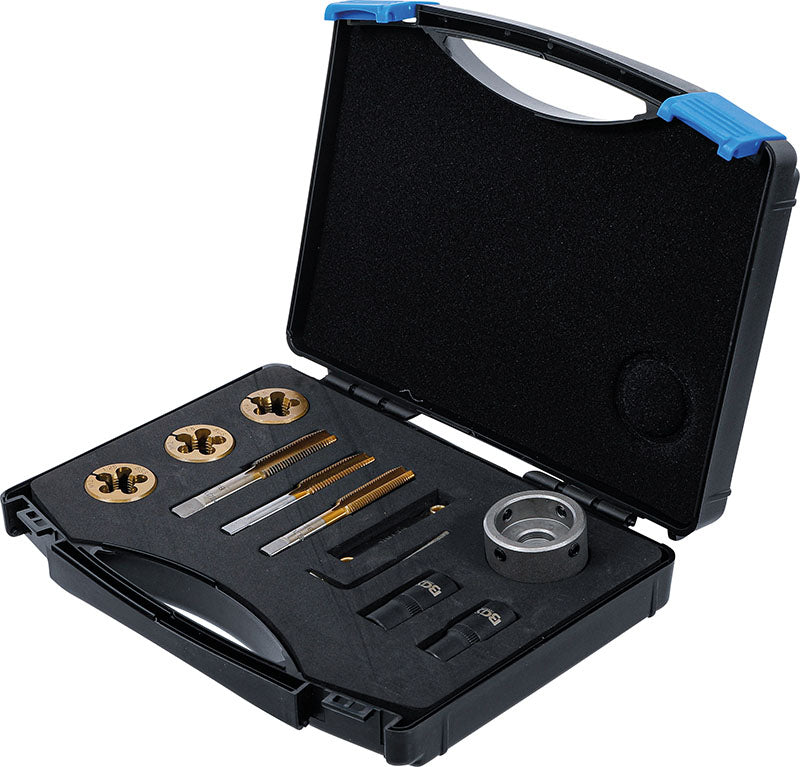 SET 12 PEZZI, MASCHI E FILIERE PER MOZZI E DADI RUOTA BGS71039