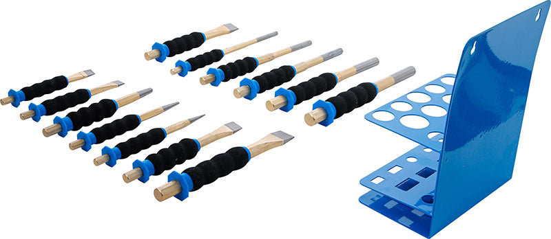 SET 12 PUNTERUOLI BULINI E SCALPELLI PIATTI BGS74596