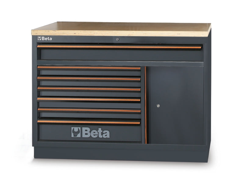Modulo fisso con 7 cassetti per arredo officina C45PRO 2.0 Beta C45PRO 2.0 M7A/W
