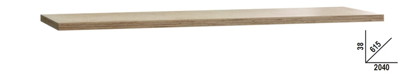 Piano di lavoro C45PRO 2.0 in legno multistrato 2040x615 mm Beta C45PRO 2.0 PWE/3-2,0MT