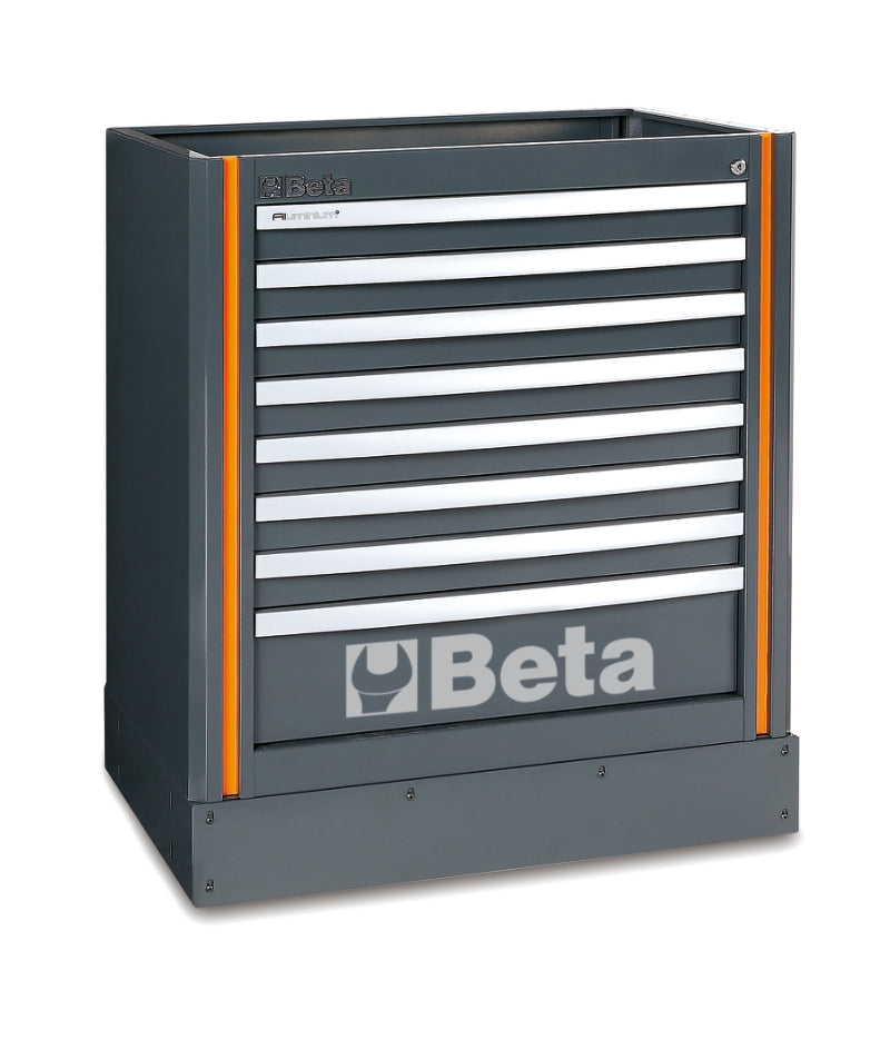 Modulo fisso con 8 cassetti per arredo officina Beta C55M8