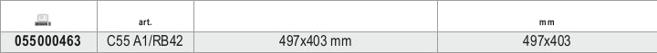 Ripiano interno per armadio C55A1/C55AT1 con barra appendiabiti Beta C55 A1/RB42
