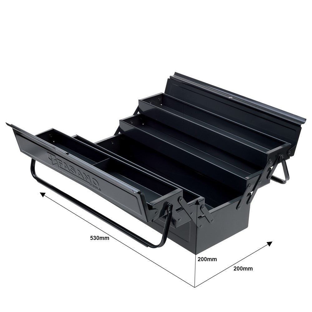 Cassetta portautensili Fasano Tools 5 scomparti FG 111/c lunga
