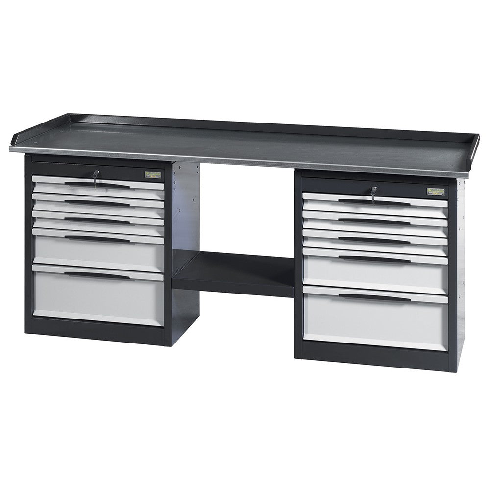 Banco da lavoro con 2 cassettiere 5 cassetti Fasano Tools FG 132/D2