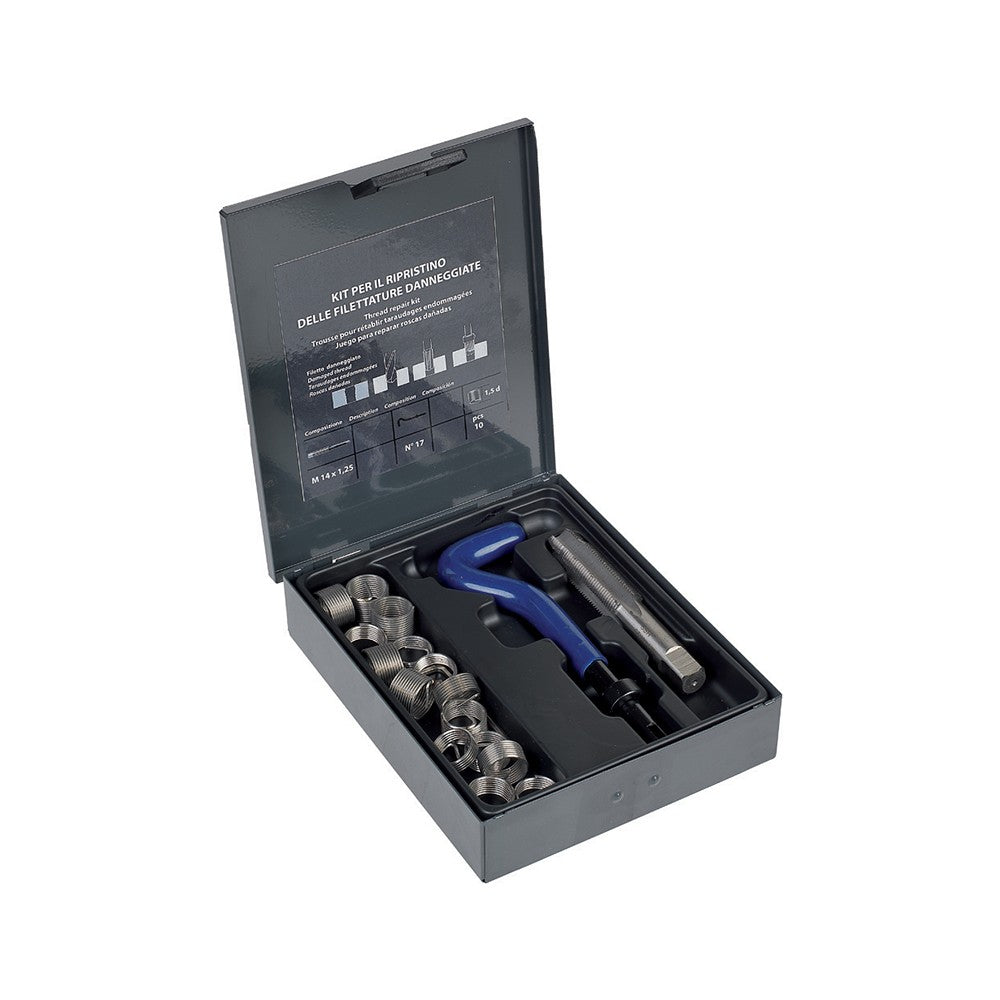 KIT RIPRISTINA FILETTI PER SEDI CANDELE D'ACCENSIONE M14X1.25 Fasano FG 181/S17
