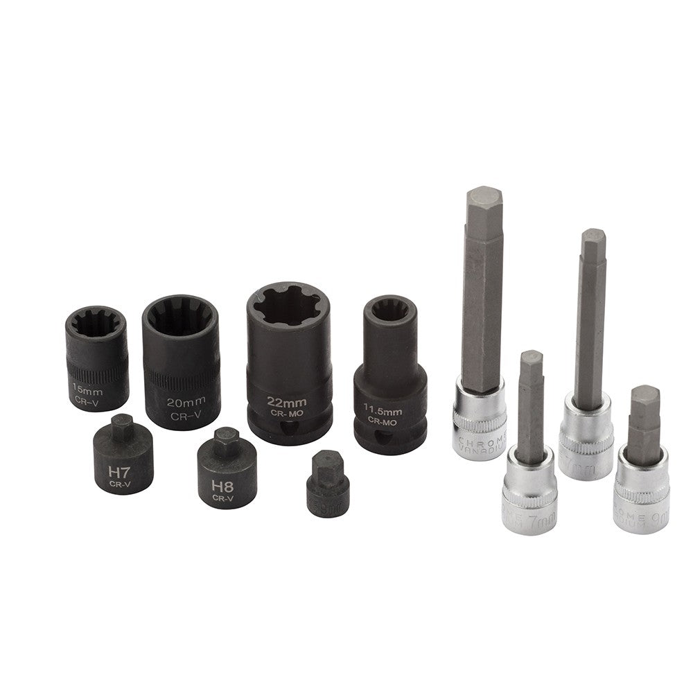 SET 11 UTENSILI PER SMONTAGGIO BULLONI PINZE FRENO Fasano FG 198/S11