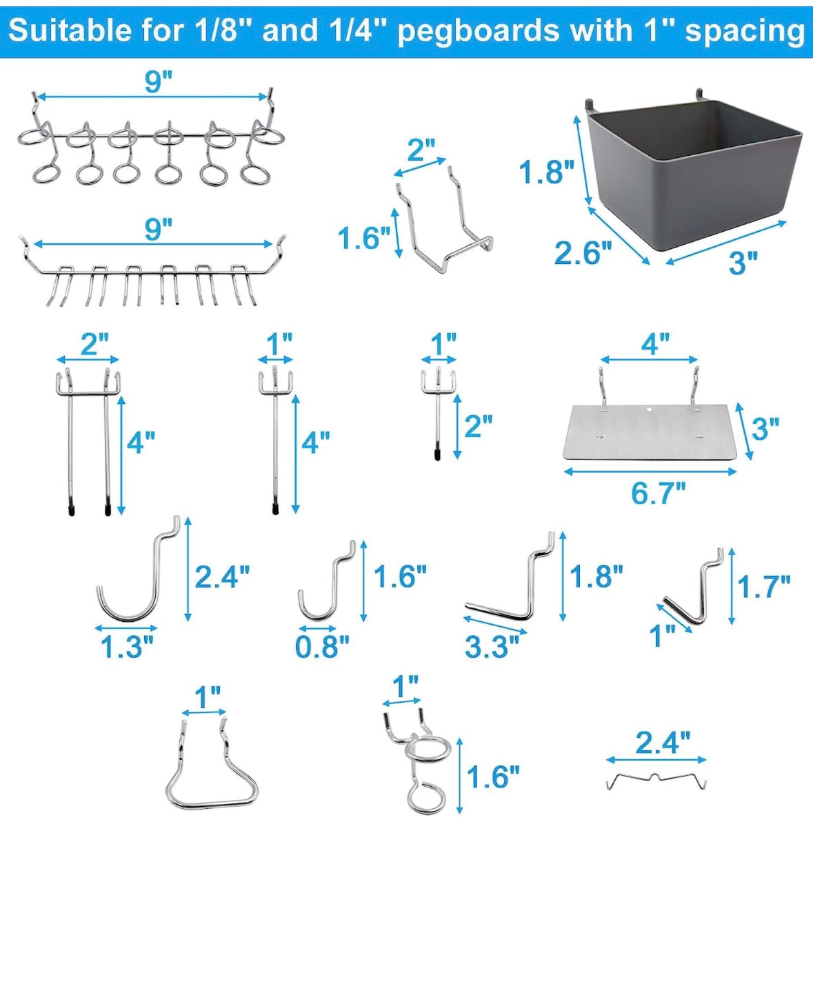 Set Ganci per Arredo Officina Workshopitaly MPS Total Black 140pz.
