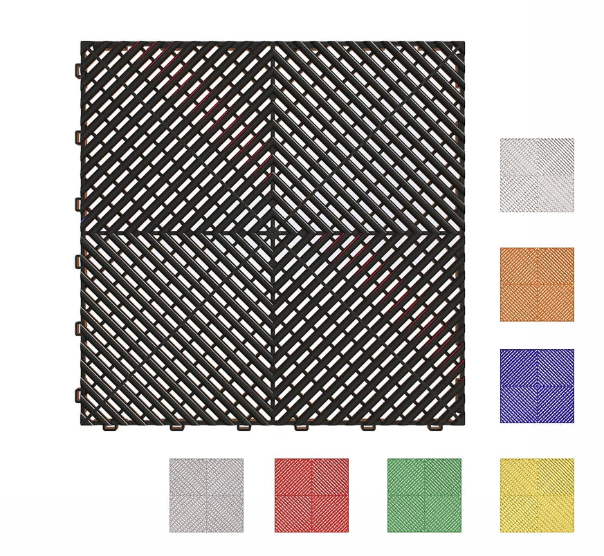 Piastrelle da Officina MPS FLOORS 40x40 cm – Pavimento Click Antiscivolo per Garage e Officine