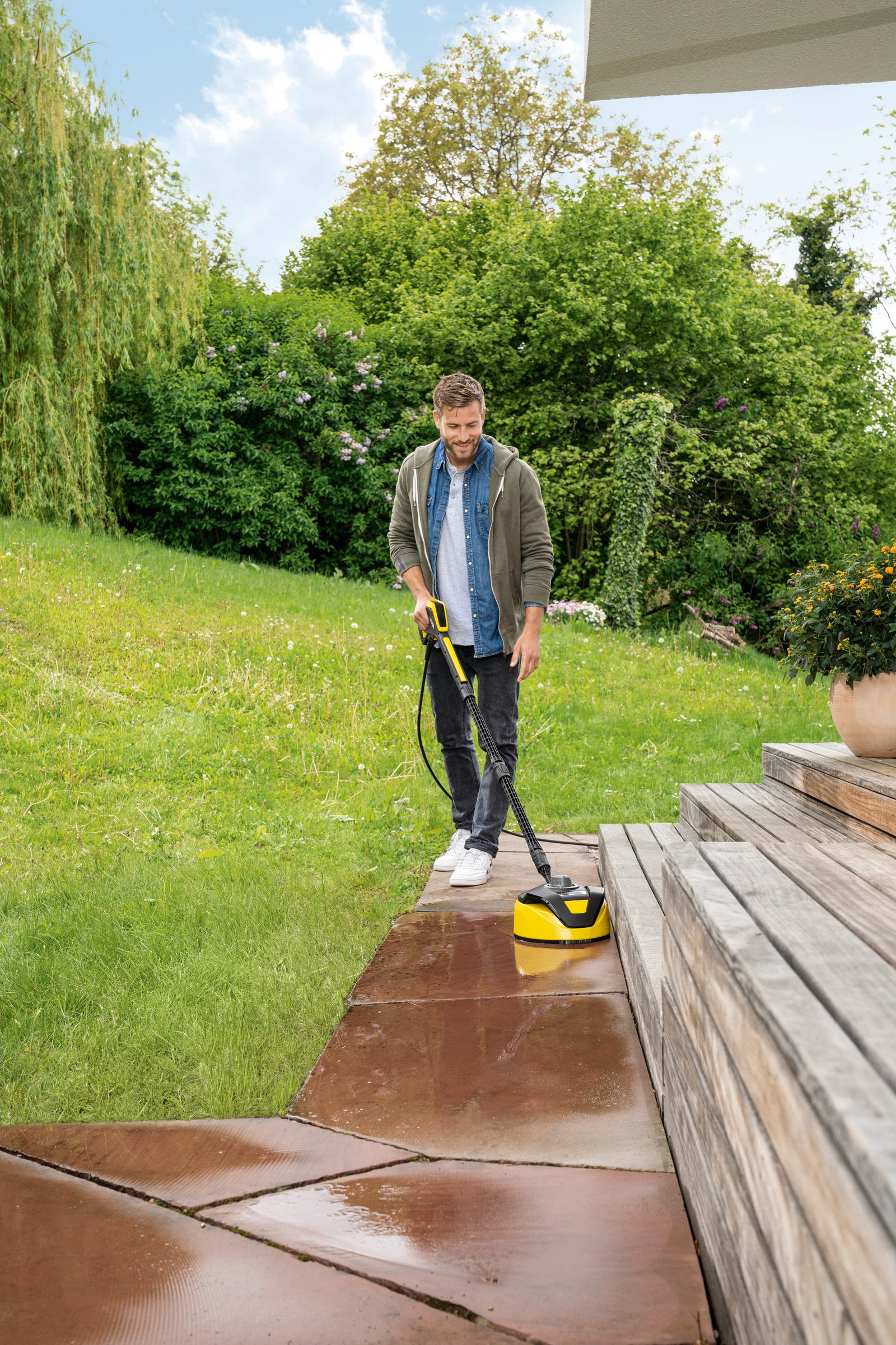 Idropulitrice Karcher K5 Black 145 Bar 2,1Kw + lavapavimenti T5