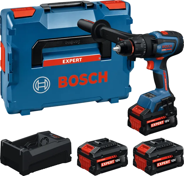 Trapano avvitatore BATTENTE Bosch EXPERT EXSB18V-150 Set 3 batterie 8Ah