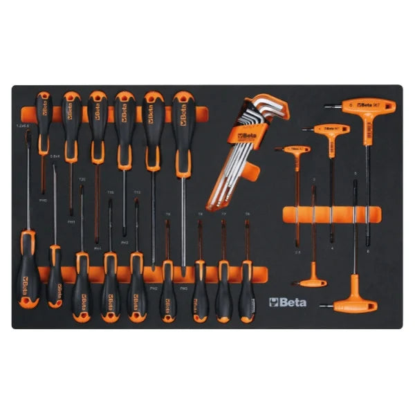 Combinazione arredo officina RSC50 2.0 con 223 utensili Beta RSC50 2.0 D/223UT + FRIGORIFERO PROMO SUMMER 2026