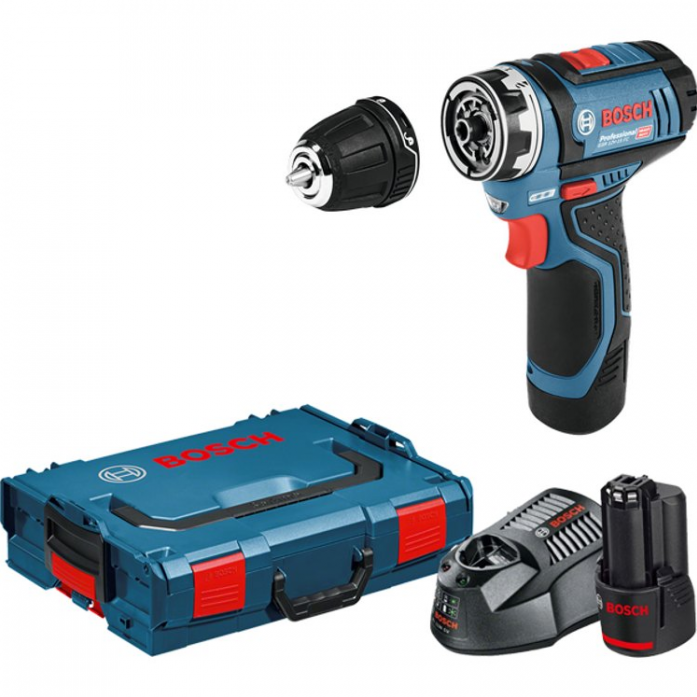 Trapano avvitatore Bosch GSR 12 V-15 FC professional 3Ah