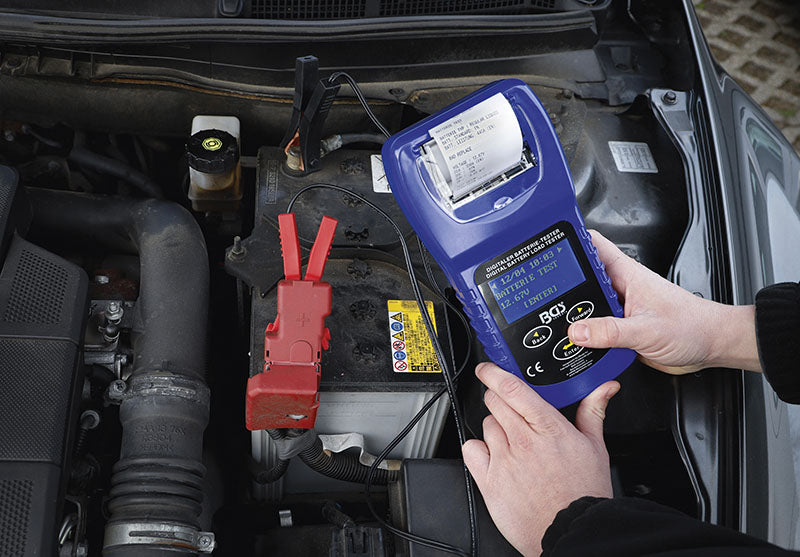 TESTER DIGITALE PER BATTERIA E SISTEMA DI RICARICA, CON STAMPANTE BGS2133
