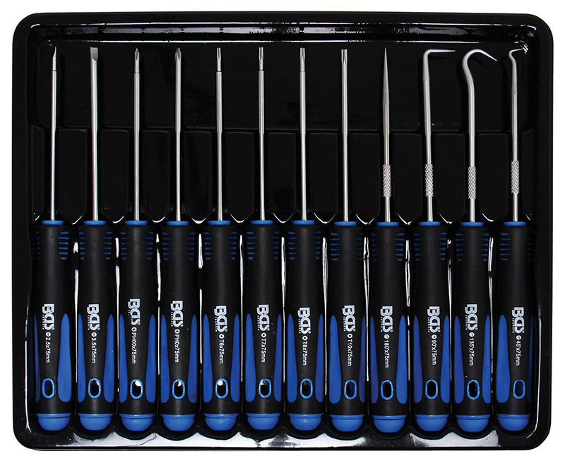 SET 12 PEZZI, CACCIAVITE E GANCI DI PRECISIONE BGS8833