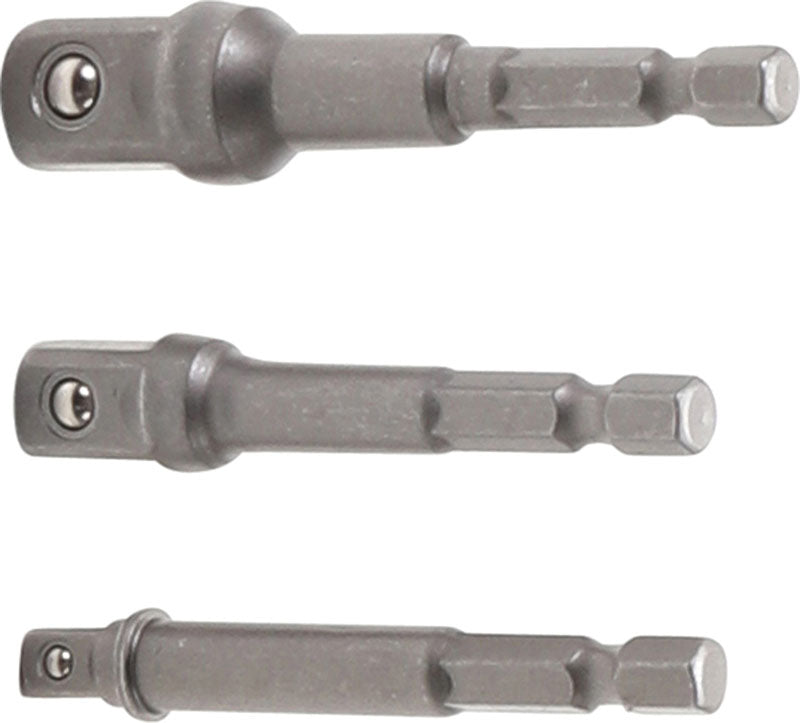 SET 3 ADATTATORI C/SFERA ATT.1/4"X1/4-3/8-1/2 L.75 BGS9685
