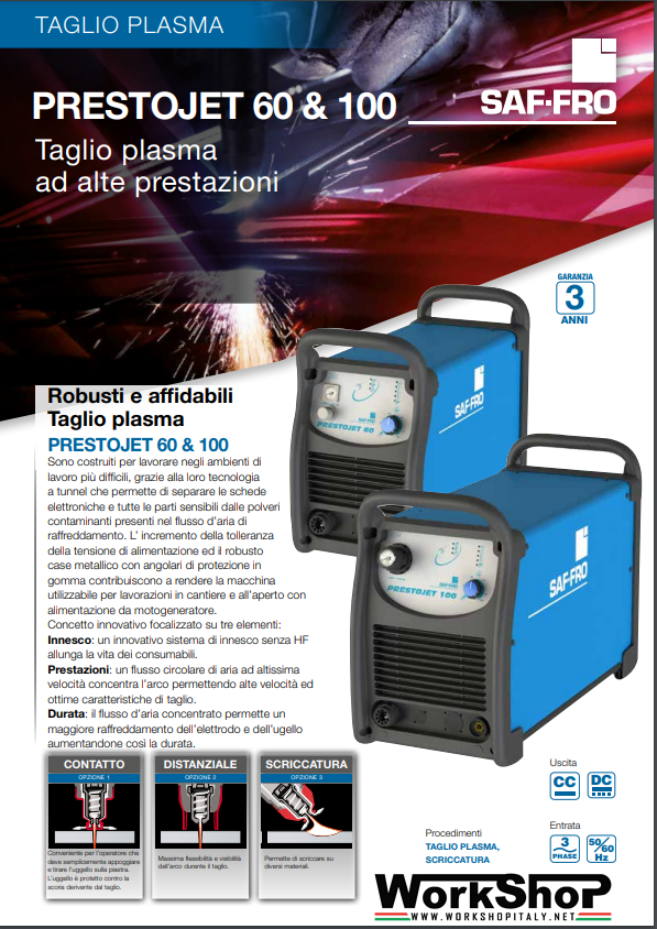 Taglio Plasma Saf Fro Prestojet 60