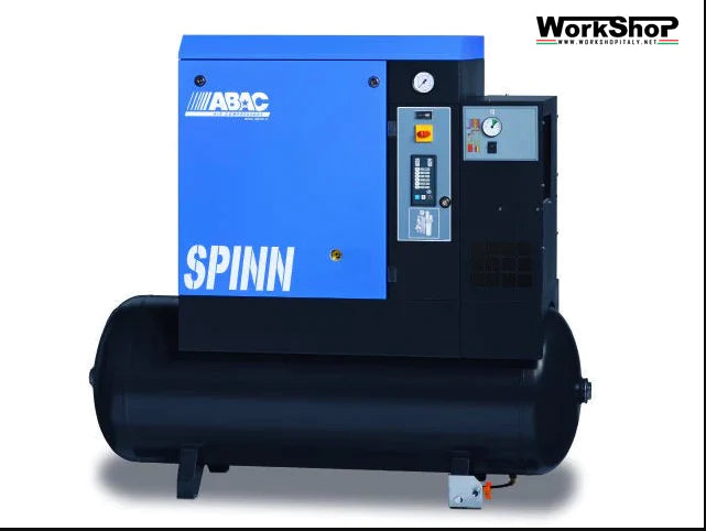 Compressore Abac a vite SPINN da 20 a 30 Hp con serbatoio 500lt. ed essicatore