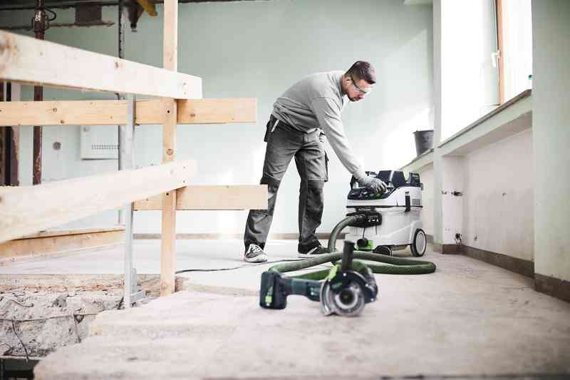 Sistema di taglio a mano libera a batteria DSC-AGC 18-125 FH Li EB-Basic Festool