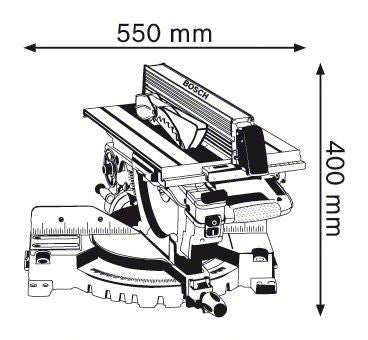 Troncatrice combinata GTM 12 JL Bosch + Banco GTA2600 + 2 Dischi Ricambio multicostruction 80 denti
