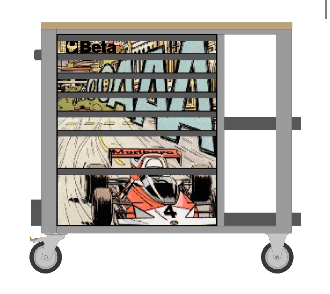 Cover magnetica Motorsport Workshopitaly per carrello C24SL