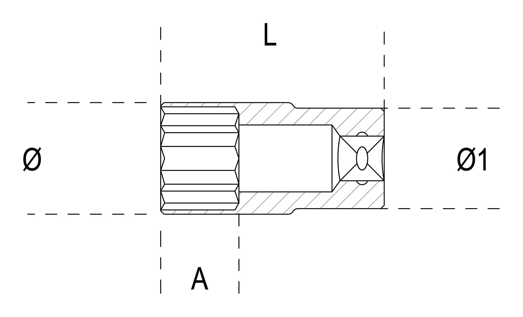 Bussola Poligonale Beta 920BL 1/2"